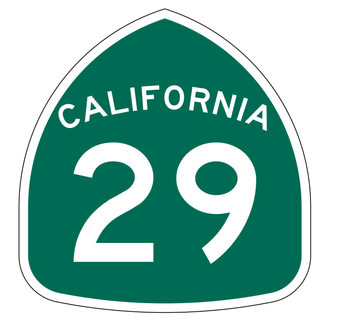 California State Route 29 Sticker Decal R1135 Highway Sign - Winter Park Products