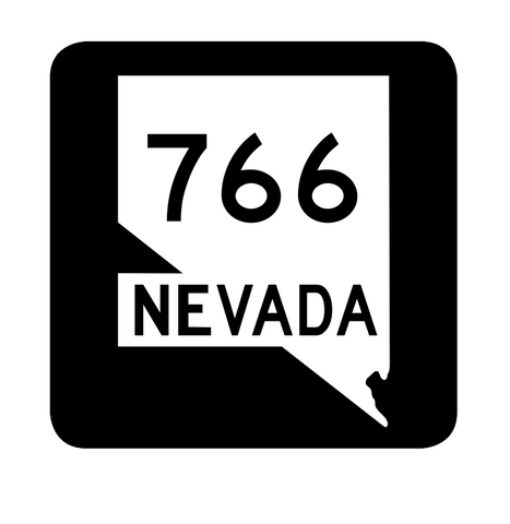 Nevada State Route 766 Sticker R3138 Highway Sign Road Sign