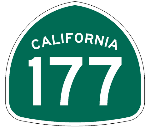 California State Route 177 Sticker Decal R1017 Highway Sign Road Sign - Winter Park Products