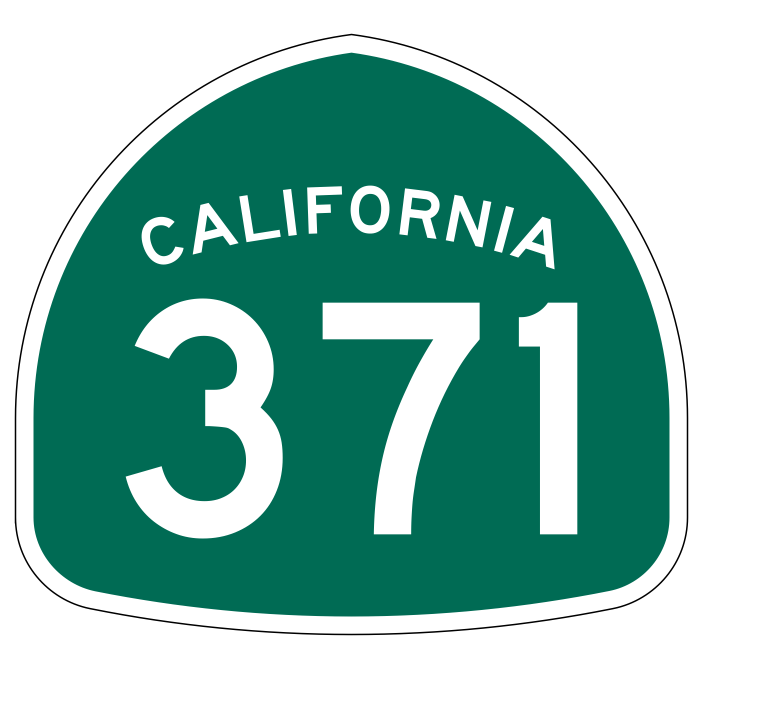 California State Route 371 Sticker Decal R1328 Highway Sign - Winter Park Products
