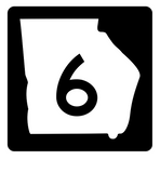 Georgia State Route 1E Sticker R3552 Highway Sign