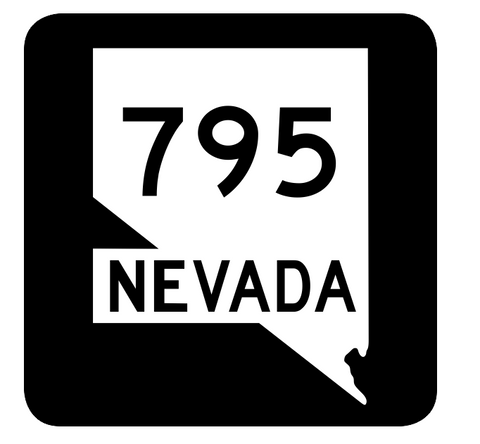 Nevada State Route 795 Sticker R3147 Highway Sign Road Sign