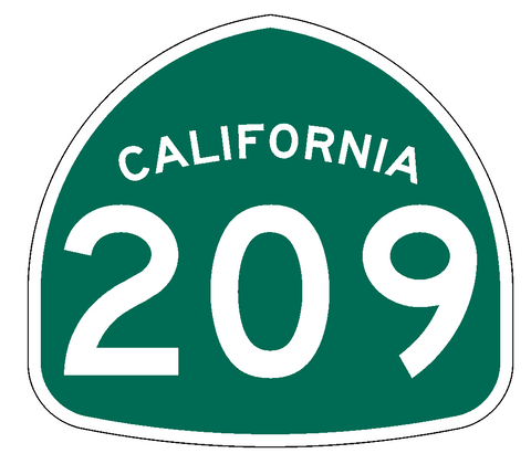 California State Route 209 Sticker Decal R1023 Highway Sign Road Sign - Winter Park Products