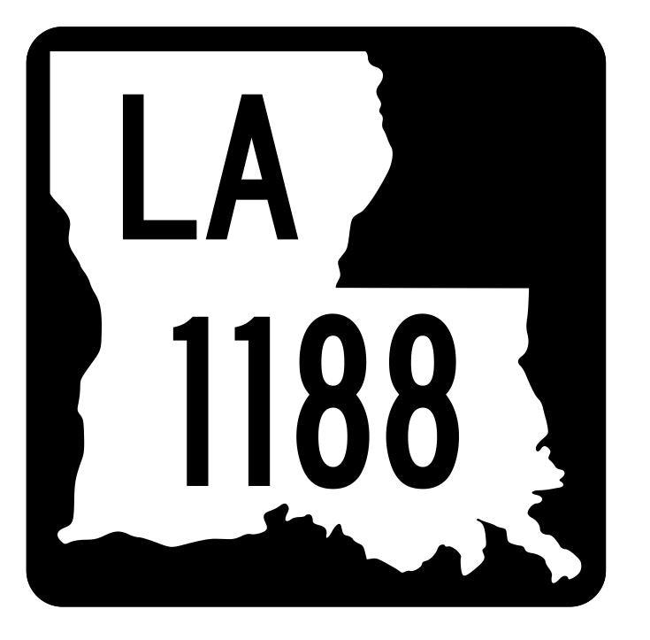Louisiana State Highway 1188 Sticker Decal R6415 Highway Route Sign