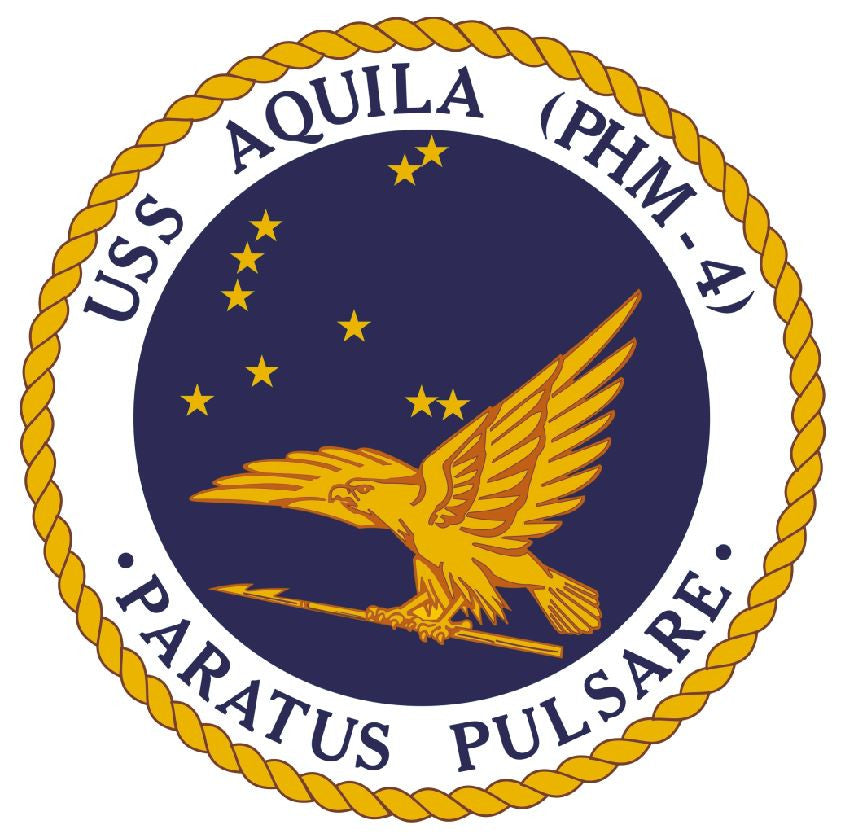 USS Aquila Sticker Military Armed Forces Navy Decal M228 - Winter Park Products