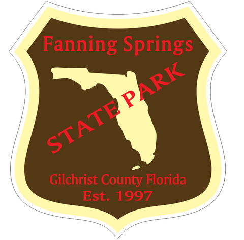 Fanning Springs Florida State Park Sticker R6722