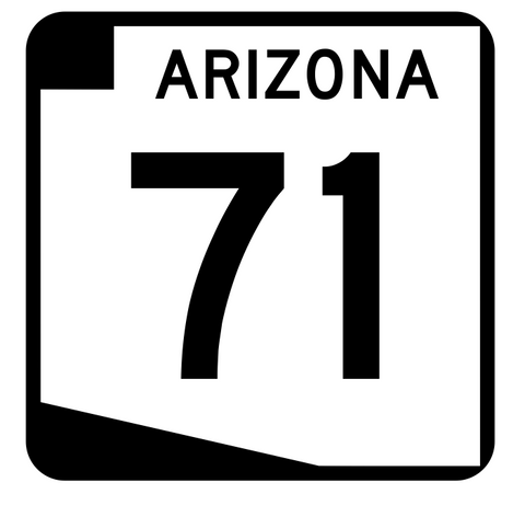 Arizona State Route 71 Sticker R2710 Highway Sign Road Sign