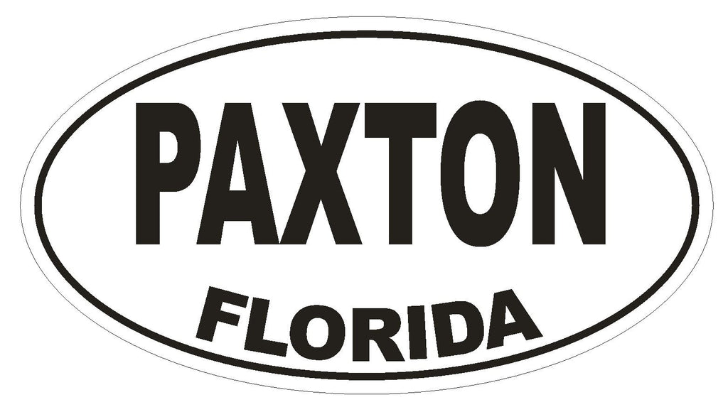 Paxton Florida Oval Bumper Sticker or Helmet Sticker D1583 Euro Oval - Winter Park Products