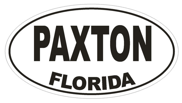Paxton Florida Oval Bumper Sticker or Helmet Sticker D1583 Euro Oval ...