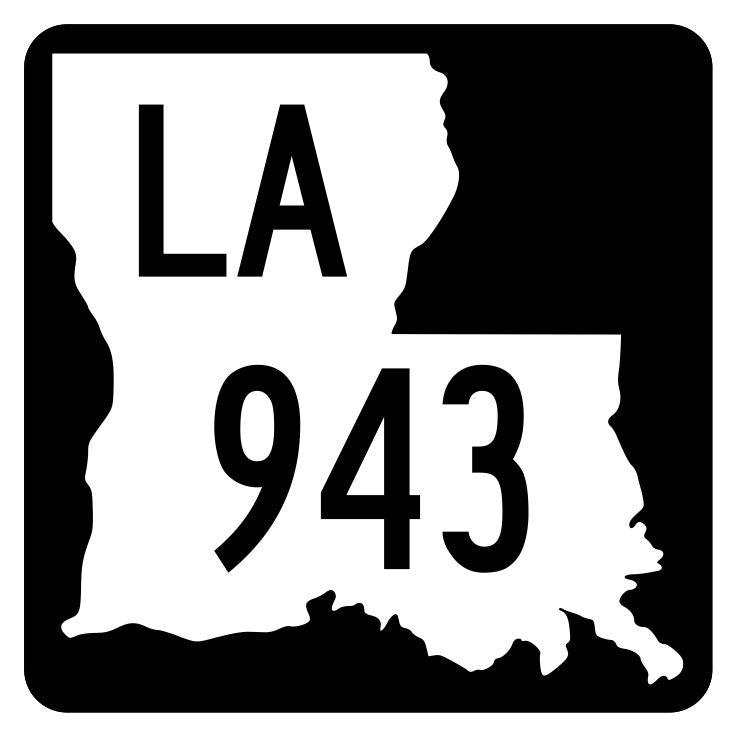 Louisiana State Highway 943 Sticker Decal R6211 Highway Route Sign