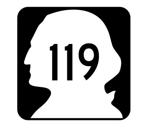 Washington State Route 119 Sticker R2820 Highway Sign Road Sign