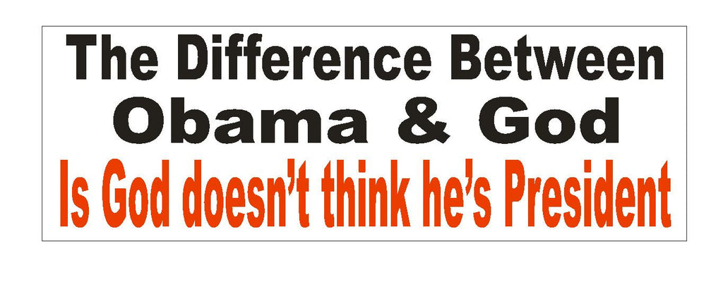Anti Obama Bumper Sticker or Helmet Sticker D2377 Trump for President - Winter Park Products