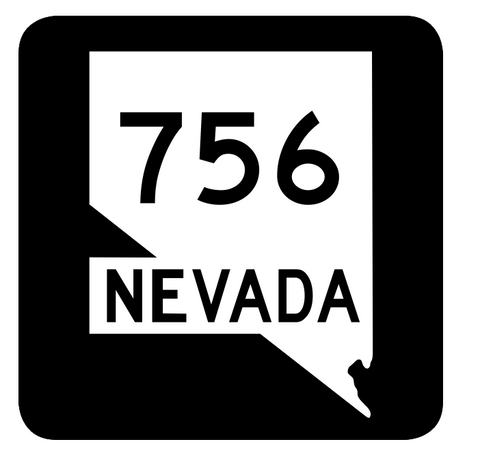 Nevada State Route 756 Sticker R3133 Highway Sign Road Sign