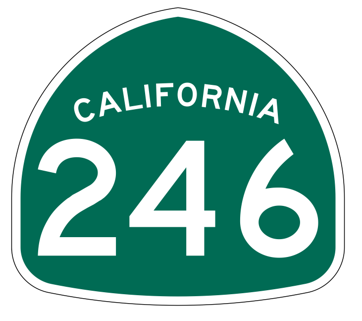California State Route 246 Sticker Decal R1299 Highway Sign - Winter Park Products
