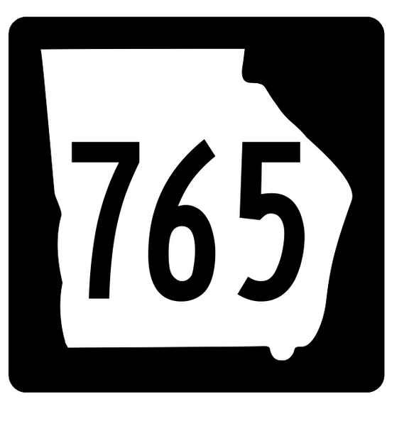 Georgia State Route 765 Sticker R4079 Highway Sign Road Sign Decal ...