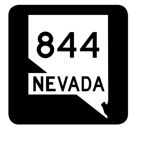 Nevada State Route 844 Sticker R3159 Highway Sign Road Sign