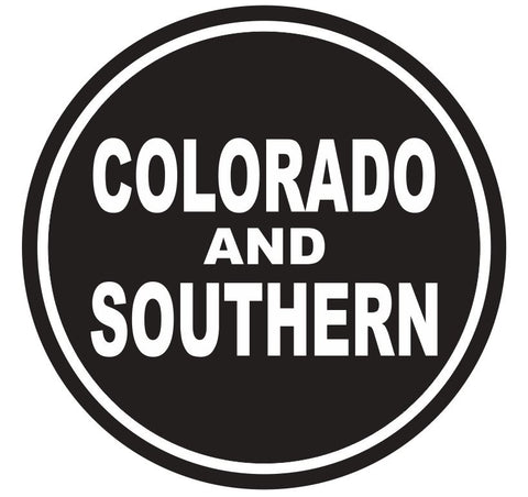 Colorado & Southern Railroad Sticker R4402 Rail Road Train