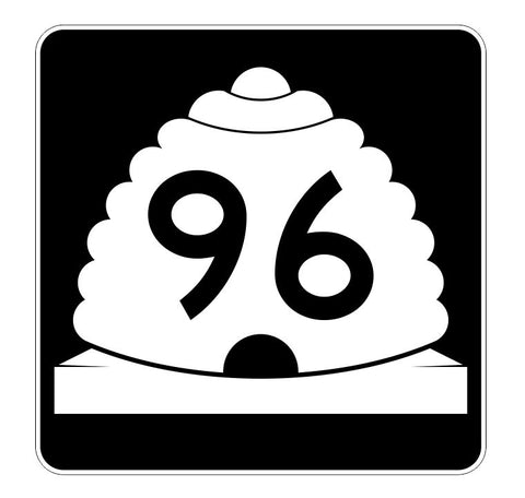 Utah State Highway 96 Sticker Decal R5423 Highway Route Sign