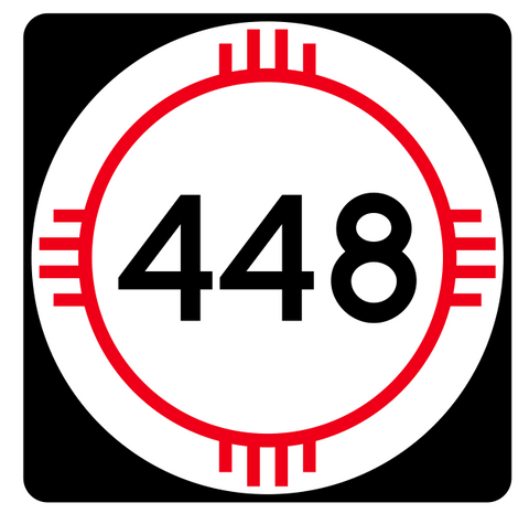 New Mexico State Road 448 Sticker R4186 Highway Sign Road Sign Decal