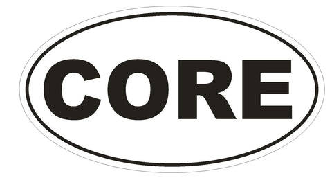 CORE EURO OVAL Bumper Sticker or Helmet Sticker D754 - Winter Park Products
