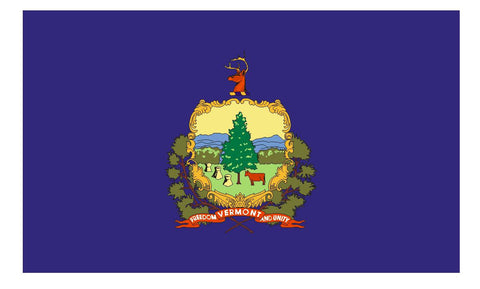 Vermont State Flag Vinyl Sticker MADE IN THE USA F631 Choose your size - Winter Park Products