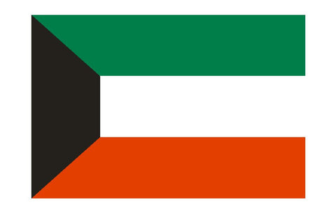 Kuwait Flag Sticker MADE IN THE USA F629 - Winter Park Products