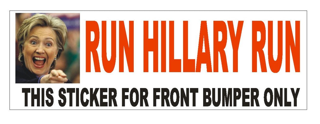 Anti Hillary Clinton Bumper Sticker or Helmet Sticker D740  Bill Clinton Funny - Winter Park Products