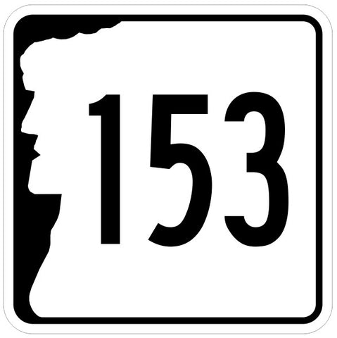 New Hampshire Highway 153 Sticker Decal R7131 Highway Sign