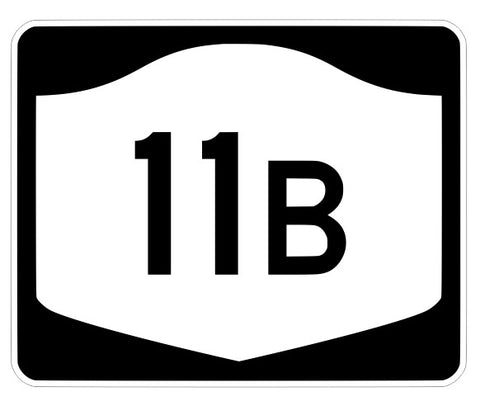 New York State Route 11B Sticker Decal R7153 Highway Sign Road Sign