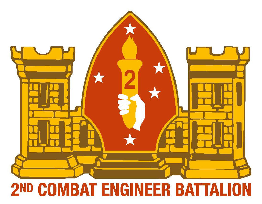 2nd Combat Engineer Battalion Vinyl Sticker R278 - Winter Park Products