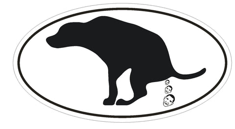 Anti Obama Dog EURO OVAL Bumper Sticker or Helmet Sticker D503 - Winter Park Products