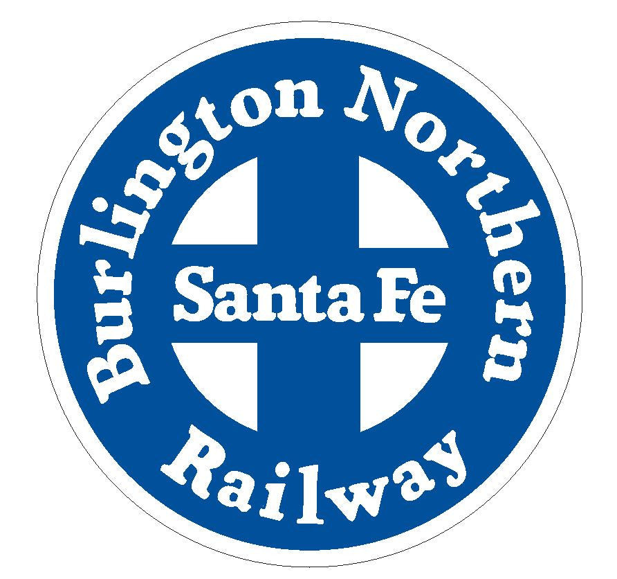 Burlington Northern Railway Railroad Blue  Sticker R580 - Winter Park Products