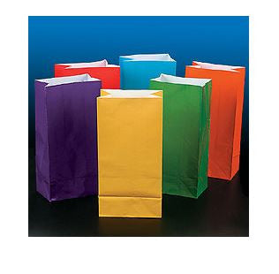 Assorted Bright Color Paper Bags AS LOW AS 26¢ ea - Winter Park Products