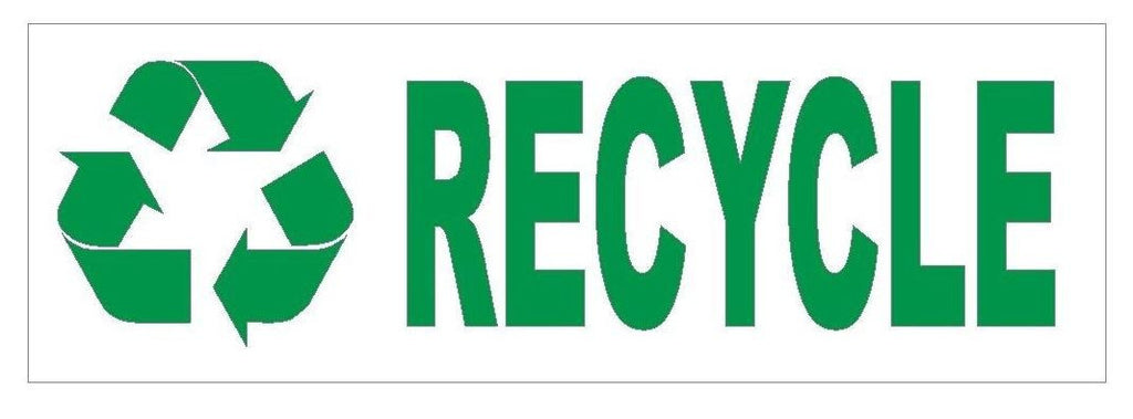 Recycle Bumper Sticker or Helmet Sticker D404 Go Green Save the earth - Winter Park Products