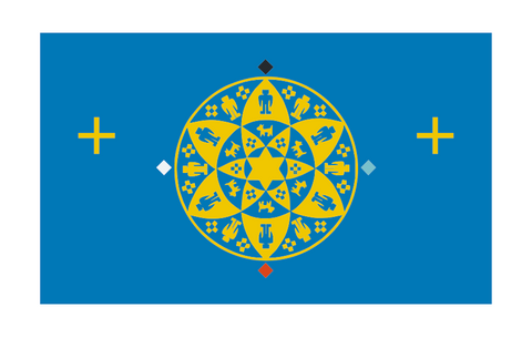 Yavapai Prescott Tribe Vinyl Flag Sticker F618 - Winter Park Products