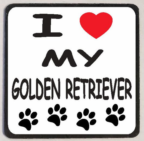 M134 I Love My Golden Retriever Magnet