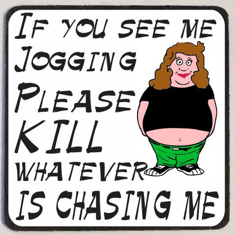 M86 See Me Jogging Funny Magnet