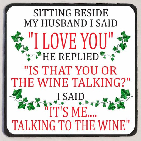 M154 Me Talking To The Wine Funny Magnet