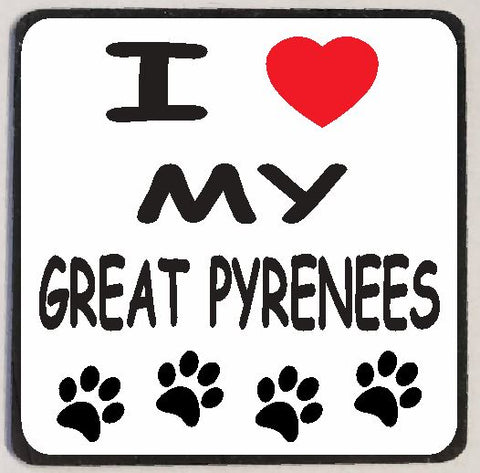 M150 I Love My Great Pyrenees Magnet