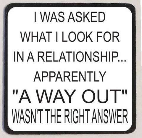 M105 Relationship Funny Magnet