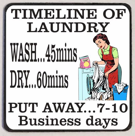 M74 Timeline Of Laundry Funny Magnet