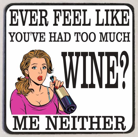 M71 Too Much Wine Funny Magnet