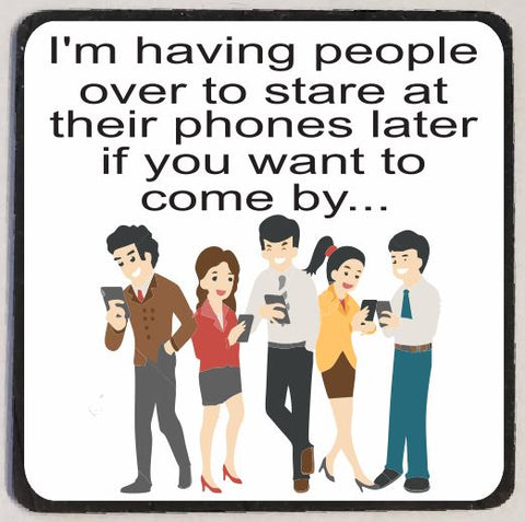 M76 Stare At Their Phones Funny Magnet