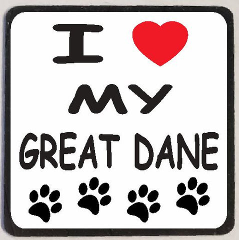 M146 I Love My Great Dane Magnet