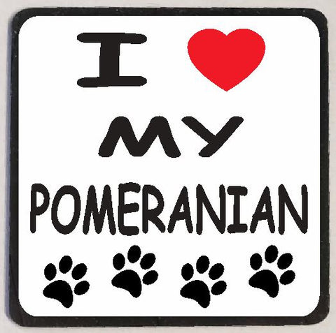 M136 I Love My Pomeranian Magnet