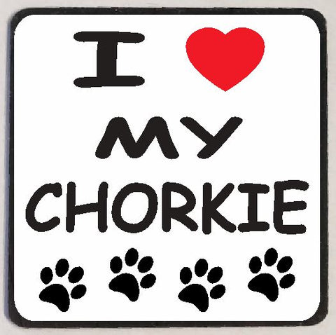 M151 I Love My Chorkie Magnet
