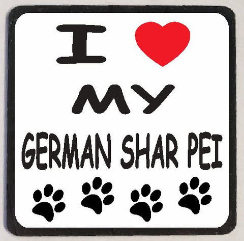 M139 I Love My German Shar Pei Magnet