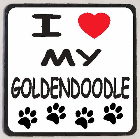 M145 I Love My Goldendoodle Magnet