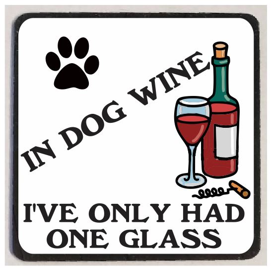 M19 Dog Wine Funny Magnet