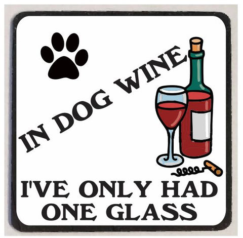 M19 Dog Wine Funny Magnet